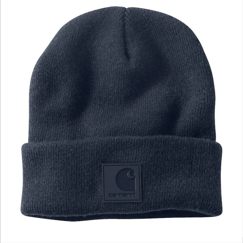 Carhartt Tonal Patch Beanie Dark Navy Blue